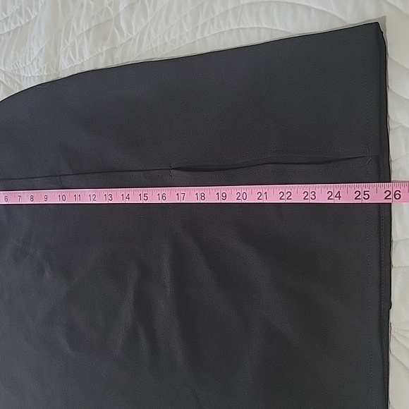 EXCHIC Women’s Pencil Skirt Bodycon Business Skirt Side Slit Hem - Picture 4 of 10